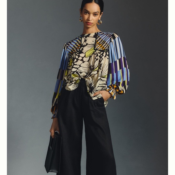 Anthropologie Bl^nk Miranda peasant blouse 👚 - Picture 6 of 7